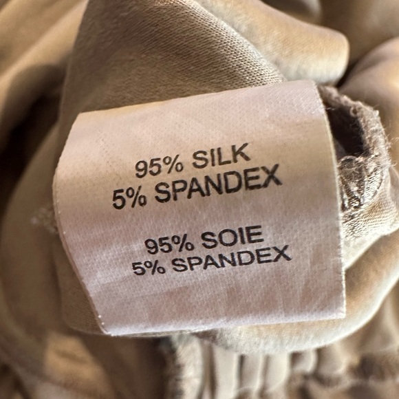 Ramy Brook 95% silk 5% spandex sage green jumpsuit with belt Size P - Picture 7 of 7